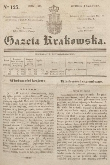 Gazeta Krakowska. 1839, nr 125