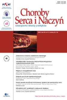 Choroby Serca i Naczyń : czasopismo lekarzy praktyków. T. 20, 2023, nr 2/3