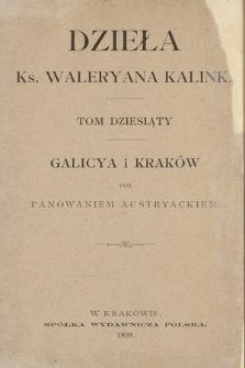 Galicya i Kraków pod panowaniem austryackiem