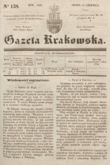 Gazeta Krakowska. 1839, nr 138