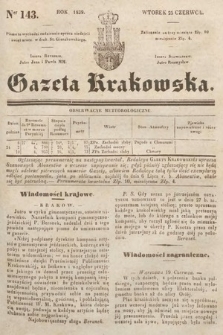 Gazeta Krakowska. 1839, nr 143