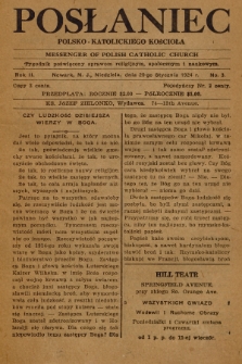 Posłaniec Polsko-Katolickiego Kościoła = Messenger of Polish Catholic Church : tygodnik poświęcony sprawom religijnym, społecznym i naukowym. 1924, No. 3
