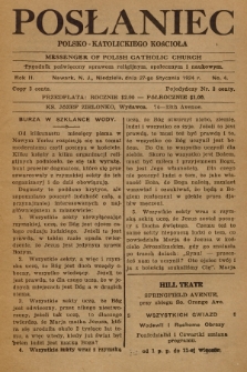 Posłaniec Polsko-Katolickiego Kościoła = Messenger of Polish Catholic Church : tygodnik poświęcony sprawom religijnym, społecznym i naukowym. 1924, No. 4