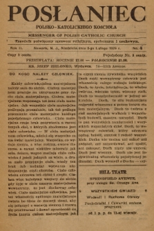 Posłaniec Polsko-Katolickiego Kościoła = Messenger of Polish Catholic Church : tygodnik poświęcony sprawom religijnym, społecznym i naukowym. 1924, No. 4 [i.e. 5]