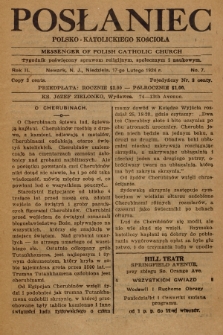 Posłaniec Polsko-Katolickiego Kościoła = Messenger of Polish Catholic Church : tygodnik poświęcony sprawom religijnym, społecznym i naukowym. 1924, No. 7
