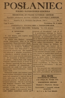 Posłaniec Polsko-Katolickiego Kościoła = Messenger of Polish Catholic Church : tygodnik poświęcony sprawom religijnym, społecznym i naukowym. 1924, No. 9
