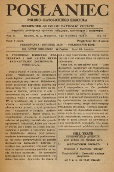 Posłaniec Polsko-Katolickiego Kościoła = Messenger of Polish Catholic Church : tygodnik poświęcony sprawom religijnym, społecznym i naukowym. 1924, No. 14