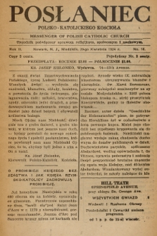 Posłaniec Polsko-Katolickiego Kościoła = Messenger of Polish Catholic Church : tygodnik poświęcony sprawom religijnym, społecznym i naukowym. 1924, No. 16