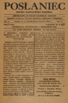 Posłaniec Polsko-Katolickiego Kościoła = Messenger of Polish Catholic Church : tygodnik poświęcony sprawom religijnym, społecznym i naukowym. 1924, No. 17