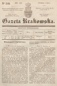 Gazeta Krakowska. 1839, nr 148