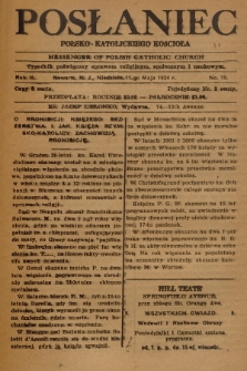 Posłaniec Polsko-Katolickiego Kościoła = Messenger of Polish Catholic Church : tygodnik poświęcony sprawom religijnym, społecznym i naukowym. 1924, No. 19