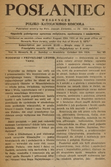 Posłaniec : Messenger Polsko-Katolickiego Kościoła : tygodnik poświęcony sprawom religijnym, społecznym i naukowym. 1924, No. 40
