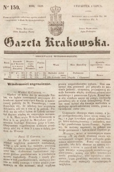 Gazeta Krakowska. 1839, nr 150