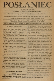 Posłaniec : Messenger Polsko-Katolickiego Kościoła : tygodnik poświęcony sprawom religijnym, społecznym i naukowym. 1924, No. 44