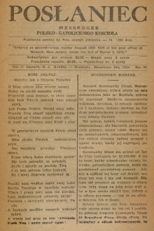 Posłaniec : Messenger Polsko-Katolickiego Kościoła : tygodnik poświęcony sprawom religijnym, społecznym i naukowym. 1924, No. 45