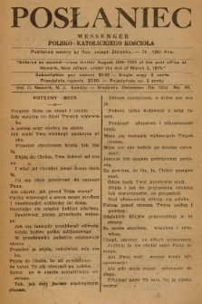 Posłaniec : Messenger Polsko-Katolickiego Kościoła : tygodnik poświęcony sprawom religijnym, społecznym i naukowym. 1924, No. 49
