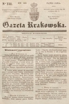 Gazeta Krakowska. 1839, nr 151