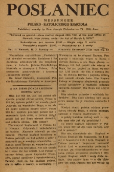 Posłaniec : Messenger Polsko-Katolickiego Kościoła : tygodnik poświęcony sprawom religijnym, społecznym i naukowym. 1924, No. 51
