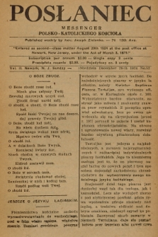 Posłaniec : Messenger Polsko-Katolickiego Kościoła : tygodnik poświęcony sprawom religijnym, społecznym i naukowym. 1924, No. 52