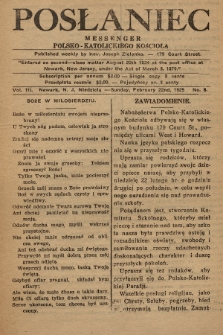 Posłaniec : Messenger Polsko-Katolickiego Kościoła. 1925, No. 8