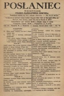 Posłaniec : Messenger Polsko-Katolickiego Kościoła. 1925, No. 12