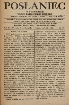 Posłaniec : Messenger Polsko-Katolickiego Kościoła. 1925, No. 14