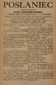 Posłaniec : Messenger Polsko-Katolickiego Kościoła. 1925, No. 22