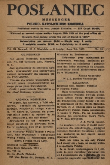 Posłaniec : Messenger Polsko-Katolickiego Kościoła. 1925, No. 22 [i.e. 23]