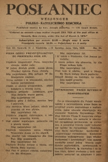 Posłaniec : Messenger Polsko-Katolickiego Kościoła. 1925, No. 24