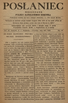 Posłaniec : Messenger Polsko-Katolickiego Kościoła. 1925, No. 27