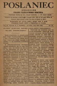 Posłaniec : Messenger Polsko-Katolickiego Kościoła. 1925, No. 30