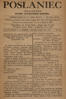 Posłaniec : Messenger Polsko-Katolickiego Kościoła. 1925, No. 40