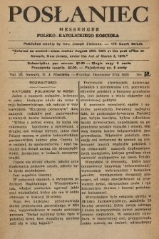 Posłaniec : Messenger Polsko-Katolickiego Kościoła. 1925, No. 48 [i.e. 52]