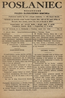 Posłaniec : Messenger Polsko-Katolickiego Kościoła. 1926, No. 5