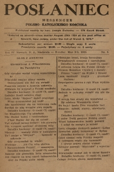 Posłaniec : Messenger Polsko-Katolickiego Kościoła. 1926, No. 9