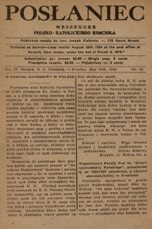 Posłaniec : Messenger Polsko-Katolickiego Kościoła. 1926, No. 12