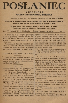 Posłaniec : Messenger Polsko-Katolickiego Kościoła. 1926, No. 17
