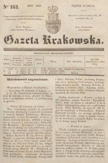 Gazeta Krakowska. 1839, nr 163