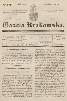 Gazeta Krakowska. 1839, nr 170