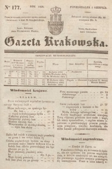 Gazeta Krakowska. 1839, nr 177