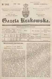 Gazeta Krakowska. 1839, nr 183