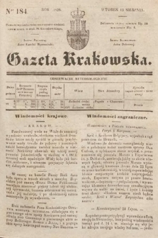 Gazeta Krakowska. 1839, nr 184