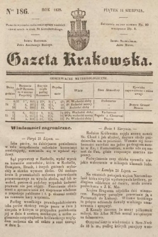 Gazeta Krakowska. 1839, nr 186