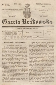 Gazeta Krakowska. 1839, nr 187