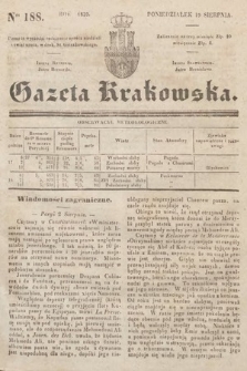 Gazeta Krakowska. 1839, nr 188