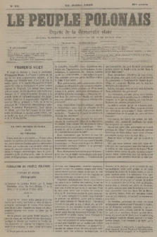 Le Peuple Polonais : organe de la démocratie polonaise. A. 2, 1869, No 22