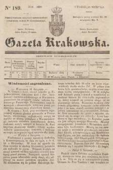 Gazeta Krakowska. 1839, nr 189