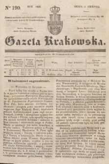 Gazeta Krakowska. 1839, nr 190