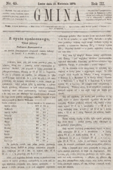 Gmina. R. 3, 1870, nr 45