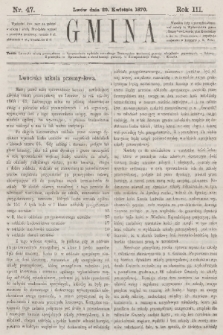 Gmina. R. 3, 1870, nr 47